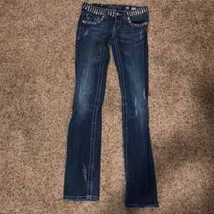 Size 25 girls Miss Me skinny jeans